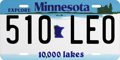 MN license plate 510LEO