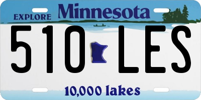 MN license plate 510LES