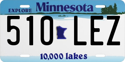 MN license plate 510LEZ