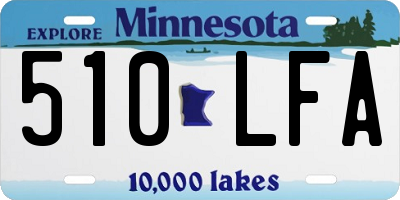 MN license plate 510LFA