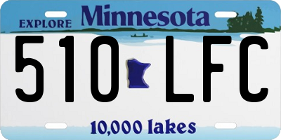 MN license plate 510LFC