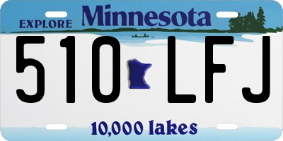 MN license plate 510LFJ