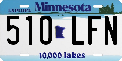 MN license plate 510LFN