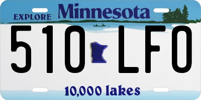 MN license plate 510LFO