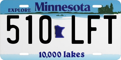 MN license plate 510LFT
