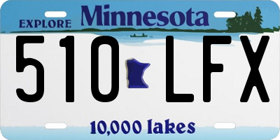 MN license plate 510LFX