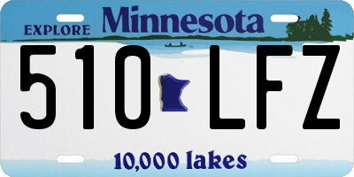 MN license plate 510LFZ
