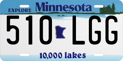 MN license plate 510LGG