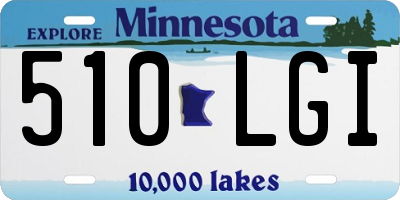MN license plate 510LGI