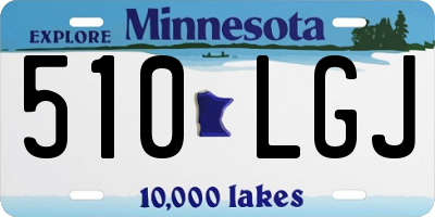 MN license plate 510LGJ