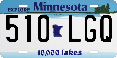 MN license plate 510LGQ