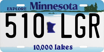 MN license plate 510LGR
