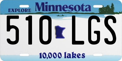 MN license plate 510LGS