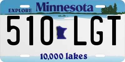 MN license plate 510LGT