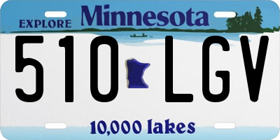 MN license plate 510LGV