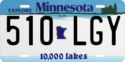 MN license plate 510LGY
