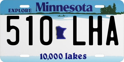 MN license plate 510LHA