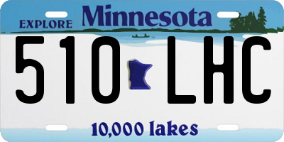 MN license plate 510LHC