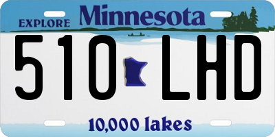 MN license plate 510LHD