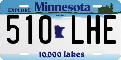 MN license plate 510LHE