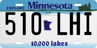 MN license plate 510LHI