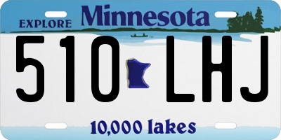 MN license plate 510LHJ