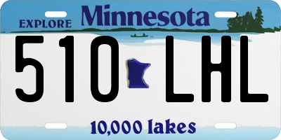 MN license plate 510LHL