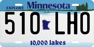 MN license plate 510LHO