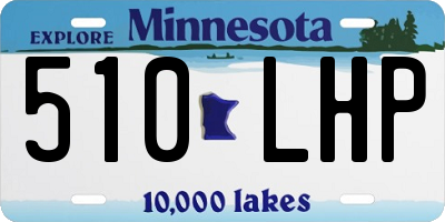 MN license plate 510LHP