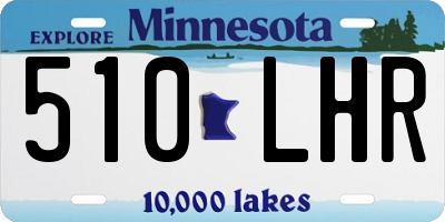MN license plate 510LHR