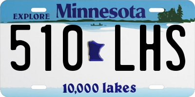 MN license plate 510LHS