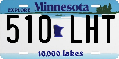 MN license plate 510LHT