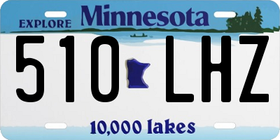 MN license plate 510LHZ