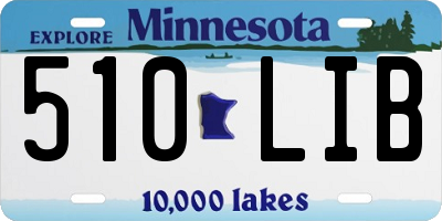MN license plate 510LIB