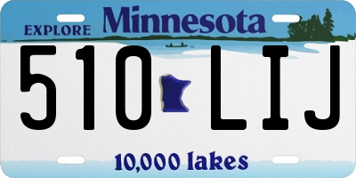 MN license plate 510LIJ