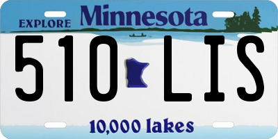 MN license plate 510LIS