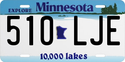 MN license plate 510LJE