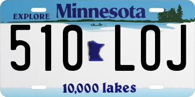 MN license plate 510LOJ