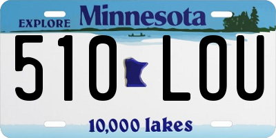MN license plate 510LOU