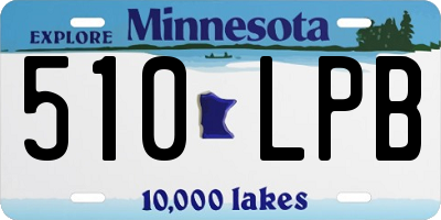 MN license plate 510LPB