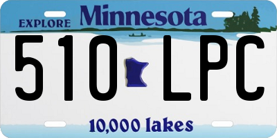 MN license plate 510LPC