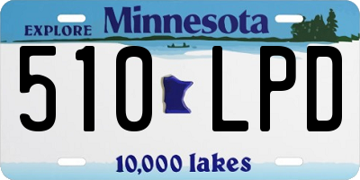 MN license plate 510LPD