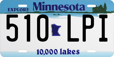 MN license plate 510LPI