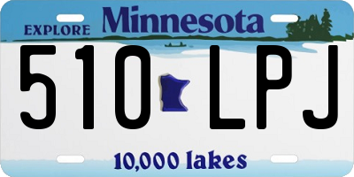 MN license plate 510LPJ