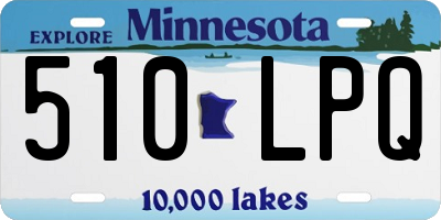 MN license plate 510LPQ