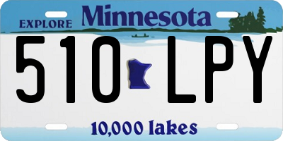 MN license plate 510LPY