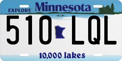 MN license plate 510LQL