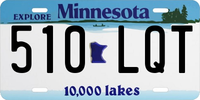 MN license plate 510LQT