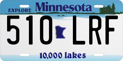 MN license plate 510LRF