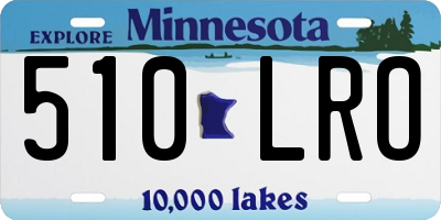 MN license plate 510LRO